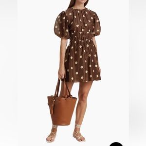 SIR the label Brown Polka Dot Mini Dress